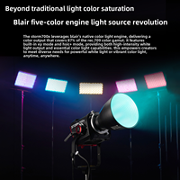Aputure STORM 700x Lumière d'appoint professionnelle pour film et vidéo 700W, puissance réelle, sortie constante, éclairage couleur réglable froid-chaud