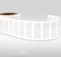 Pas cher prix passif 902-928mhz puce IMPINJ MONZA R6 PET UHF RFID étiquette autocollant étiquette