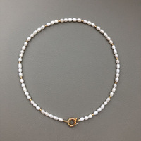 Collection d'été Bijoux fins Acier inoxydable plaqué or 18 carats PVD pour femmes Perles d'eau douce Chaînes en pierre naturelle en forme de cœur