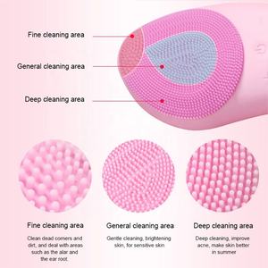<span class=keywords><strong>Brosse</strong></span> Nettoyante <span class=keywords><strong>Visage</strong></span> Sonique Électrique Vibrante Étanche en Silicone pour Nettoyage en Profondeur des Pores, Vente en Gros, Garantie 6 Mois - Product Image 2