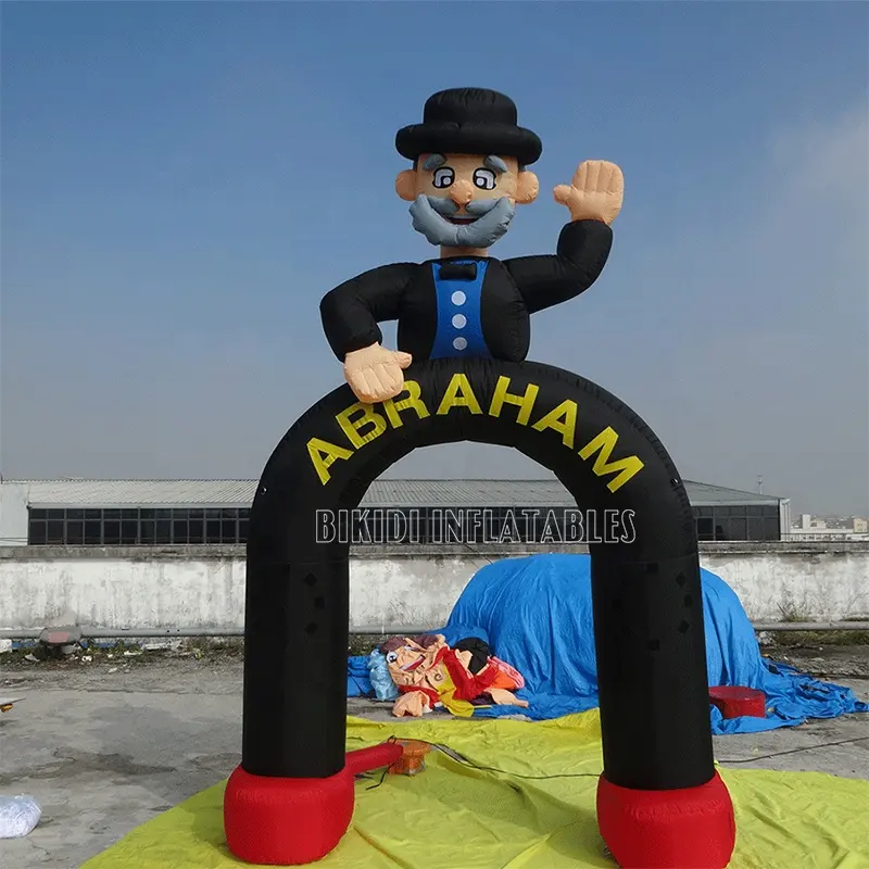 Netherlands Cartoon Inflatable Abraham Arch Balloon For Grandfather