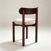 Chaise de salle à manger moderne en bois naturel tressé à la main - Design ergonomique léger et durable pour une utilisation en intérieur/extérieur, appartements, hôtels