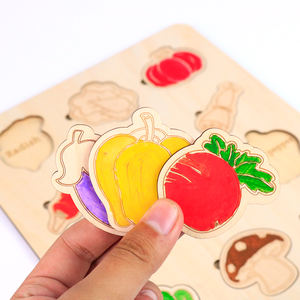 Creatology puzzle di legno per bambini educativi di legno animale e verdure - Product Image 3