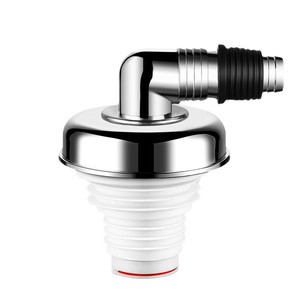 Connecteur de tuyau d'égout à trois voies électroplaqué en forme de T/en forme de L, désodorisant, pour machine à laver, drain de sol, dérivation d'eau - Product Image 5