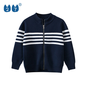Manteau d'Hiver pour Garçon, Manches Longues à Fermeture Éclair, Patte de Boutonnage Complète, <span class=keywords><strong>Pull</strong></span> <span class=keywords><strong>en</strong></span> Coton Tricoté pour Enfants - Product Image 1