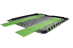 Tissu de <span class=keywords><strong>bâche</strong></span> enduit de PVC polyvalent Berme de <span class=keywords><strong>protection</strong></span> unique contre les déversements d'huile Matériau en vinyle imperméable en vente - Product Image 3