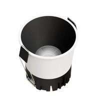 Mini projecteur LED COB anti-éblouissement en aluminium 3W-15W, dimmable, 110V-220V, éclairage intérieur à montage au plafond