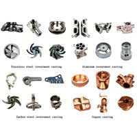 Pièces en aluminium et acier inoxydable de haute précision, service de fonderie à la cire perdue personnalisé, petites pièces polies
