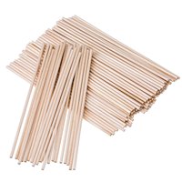 Bâtonnets ronds en bois jetables écologiques pour la crème glacée