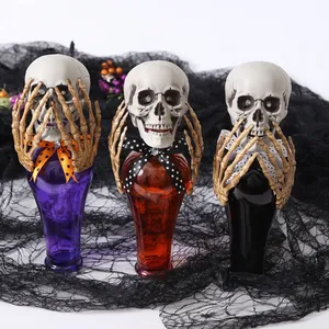 Outdoor Halloween Decorations Large Gift Party Ghost Skeleton Halloween Glass Bottle Home Decoration Scene Props