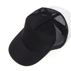 רשת ספורט רשת כובעים סיטוניים יוניסקס מתכווננת 5-פאנל קטיפה כובע מרוקר רשת משלוח מהיר עם כובעי בייסבול לוגו - Product Image 4