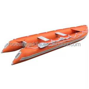 Kayak inflable <span class=keywords><strong>de</strong></span> alta presión <span class=keywords><strong>para</strong></span> 3 personas con asiento <span class=keywords><strong>de</strong></span> aluminio, travesaño <span class=keywords><strong>de</strong></span> <span class=keywords><strong>madera</strong></span>, kayaks <span class=keywords><strong>de</strong></span> <span class=keywords><strong>pesca</strong></span> a la deriva - Product Image 4