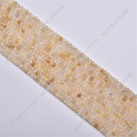 Noël Offre Spéciale 2 mm Or Cheveux Wafer Visage Perles Fabriqué en Vrac Naturel Visage Bijoux Pierre à Bon Prix