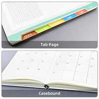 Agenda journalier espagnol A5 personnalisé avec logo en cuir PU 2026, carnet avec stylo