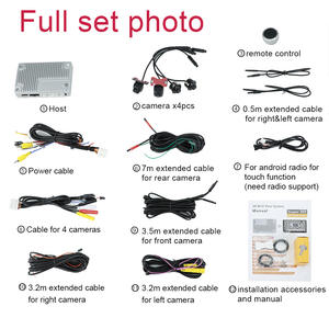 Venta caliente 360 grados vista de pájaro sistema Cámara coche DVR registro 2D/3D alrededor de Vista trasera sistema de cámara de coche 1080P IPS Universal 6 capas - Product Image 5