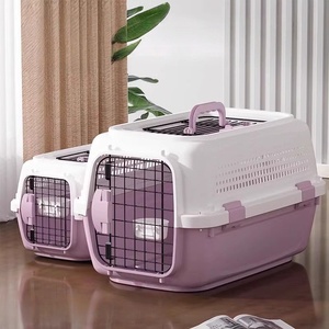 Transportín de Plástico Pequeño para Mascotas con Puerta de Alambre de Hierro, Transpirable, para Gatos y Perros Pequeños - Product Image 5
