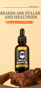 Olio Naturale per la Crescita della Barba per Uomini - Siero per Barba Più Spessa e Lunga, Ingredienti Nutrienti, Formula Idratante per la Cura dei Capelli - Product Image 3