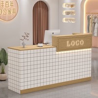 Meilleure Vente : Mobilier de Salon Moderne, Équipement de Barbier, Table de Réception, Bureau de Réception pour Salon de Beauté, Comptoir de Caisse pour Salon de Manucure