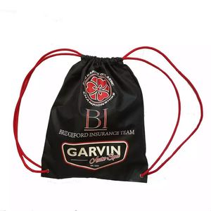 Petit sac à dos personnalisé en organza, feutre, polyester 600D, nylon, non tissé, avec cordon de serrage - Product Image 2