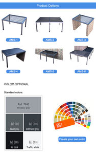 Pergola motorisée <span class=keywords><strong>de</strong></span> persienne d'auvent <span class=keywords><strong>de</strong></span> gazebos <span class=keywords><strong>de</strong></span> jardin en aluminium moderne avec l'<span class=keywords><strong>abri</strong></span> imperméable - Product Image 5