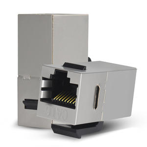 مقبس شبكة Cat6 Ftp محمي ومتميز بتقنية التبريد من خلال الوحدة الرئيسية 8p8c أنثى Rj45 مقبس مقبس وصلة رأسية - Product Image 6