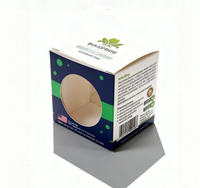 Boîte d'emballage rigide en papier biodégradable BULLFROG Botanica, écologique, avec doublure en éponge, revêtement UV, paillettes, lamination mate, fenêtre