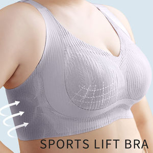 Sujetadores de Cobertura Total para Mujeres con Busto Grande, Talla 46D, Sujetador Deportivo sin Costuras con Push-Up para Mujeres con Sobrepeso - Product Image 4