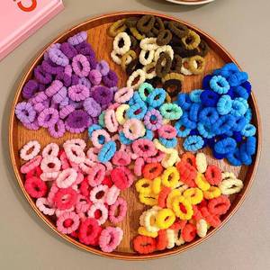 Anillos elásticos coloridos <span class=keywords><strong>para</strong></span> el cabello <span class=keywords><strong>para</strong></span> niñas pequeñas, accesorios suaves <span class=keywords><strong>para</strong></span> el cabello <span class=keywords><strong>para</strong></span> uso diario y tiempo de juego, estilo de fiesta Vintage dulce - Product Image 1