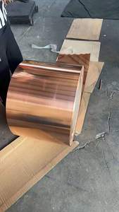 Bande de cuivre rouge étirée non alliée ELEN H62 en rouleau, 59%-99,9% Cu, origine Shandong, service de pliage, décoration, largeur 10-400mm - Product Image 2
