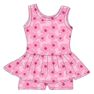 Maillot de bain une pièce sans manches pour fille, imprimé floral hawaïen, pour enfants, vente en gros ODM, maillot de bain personnalisé pour enfants - Product Image 6