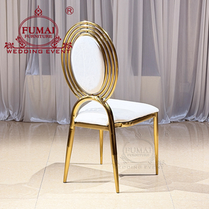 เก้าอี้งานแต่งงานโครงเหล็กสแตนเลสสีทองทันสมัยสำหรับงานหรูหรา - Product Image 5