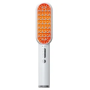 New Arrival Multi-function Electric Massage Comb Led Ems Hair Follicle Care To Regenerate Massage Therapy Rf Hair Growth Comb