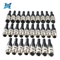 Connecteur d'aviation étanche en laiton M16 IP67 pour PCB aérospatiaux, 2345678 broches, 12 trous, 14/19/24 broches, mâle/femelle C091