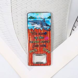 Abridores de Botellas Personalizados al por Mayor, Recuerdo de Playa, Abridor de Botellas Metálico en Blanco, Imán para Refrigerador - Product Image 2