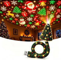 Projecteur lumineux USB pour arbre de Noël magique
