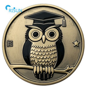 Monedas Conmemorativas Personalizadas para Graduación, Recuerdo Escolar, Universitario, de <span class=keywords><strong>Colegio</strong></span>, para Estudiantes, Moneda de Desafío de Graduación Personalizada - Product Image 4