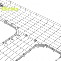 Panier de câblage en treillis métallique flexible, découpable et pliable pour le routage de câbles dans les bâtiments complexes