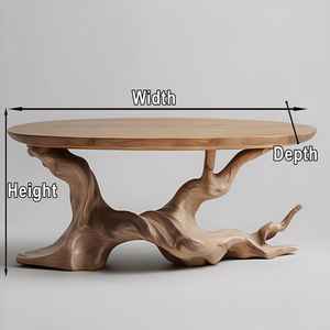 โต๊ะคอนโซลไม้เนื้อแข็งธรรมชาติทำด้วยมือดีไซน์เรียบง่ายสำหรับบ้านห้องนั่งเล่นโรงแรมโรงเรียนรับประทานอาหารเฟอร์นิเจอร์ - Product Image 5