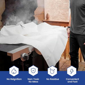 Couverture ignifuge en fibre de verre enduite de silicone à épaisseur personnalisée, résistante aux hautes températures - Product Image 2