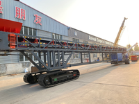 JUXIN Mobile Stacker and Crawler Belt Telescopic Conveyor Engine-Fueled Flexible and Convenient Tracked Stacker Conveyor