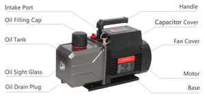 Cấu trúc tích hợp mới bơm chân không quay tốc độ cao bơm chân không kép 12cfm R32 R410A chống cháy nổ - Product Image 4