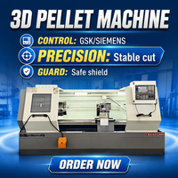 Tour à lit plat CNC GSK CK6163 robuste pour usinage haute vitesse, fonction automatique, déplacement sur 2 axes