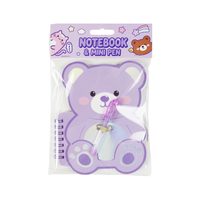 Cuaderno de Animales Adorables con Mini Bolígrafo, Set de Diario Espiral con Dibujos Animados para Niños, Regalo de Papelería Escolar para Niñas y Recuerdos de Fiesta