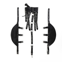 HM Factory Direct PU cuir retenue Corset Bondage camisole de force DJ Performance vêtements Sexy nu Costume pour hommes