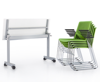 Chaises en plastique colorées empilables respirantes modernes Bosen modèle 1791 pour usage commercial