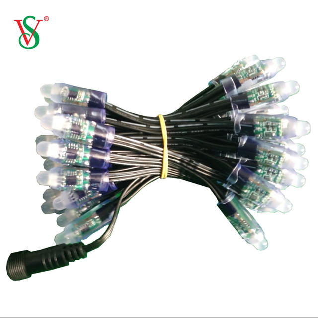 WS2811IC RGB 12mm LED String Full Color 12V LED Pixels Module Waterproof IP65 Point Light