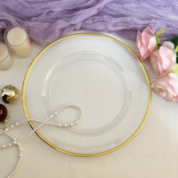 Décoration de Table de Mariage Assiette de Présentation Irrégulière en Mélamine Transparente Noire Effet Récif Assiette Plate Ronde