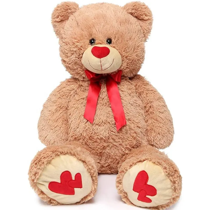 Luxury Custom Red Heart Teddy Bear Plush Toy