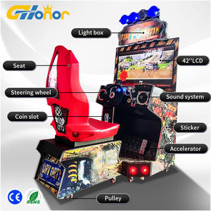 Machine de jeu d'arcade à pièces de monnaie, Machine de jeu de conduite sale, simulateur de voiture vidéo 3d, Machine de jeu de course - Product Image 4