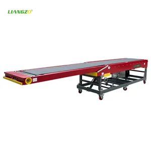 LIANGZO Assembly Line Telescopic PVC Belt Conveyor Loader For Express Sorting